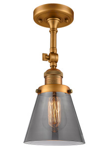 Franklin Restoration One Light Semi-Flush Mount in Brushed Brass (405|201FBBG63)