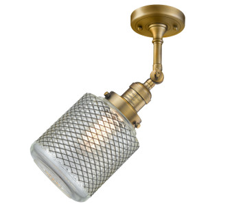 Franklin Restoration LED Semi-Flush Mount in Brushed Brass (405|201FBBG262LED)