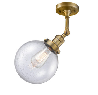 Franklin Restoration LED Semi-Flush Mount in Brushed Brass (405|201FBBG2048LED)