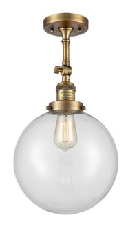 Franklin Restoration LED Semi-Flush Mount in Brushed Brass (405|201FBBG20210LED)