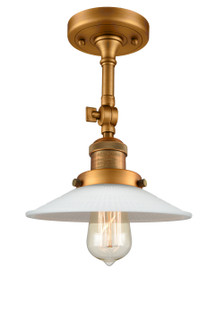 Franklin Restoration One Light Semi-Flush Mount in Brushed Brass (405|201FBBG1)