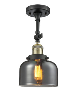 Franklin Restoration One Light Semi-Flush Mount in Black Antique Brass (405|201FBABG73)