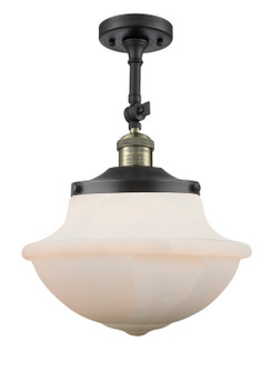 Franklin Restoration One Light Semi-Flush Mount in Black Antique Brass (405|201FBABG541)