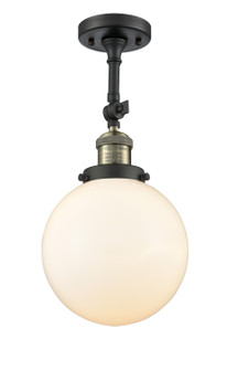 Franklin Restoration LED Semi-Flush Mount in Black Antique Brass (405|201FBABG2018LED)