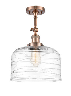 Franklin Restoration One Light Semi-Flush Mount in Antique Copper (405|201FACG713L)