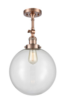 Franklin Restoration LED Semi-Flush Mount in Antique Copper (405|201FACG20212LED)
