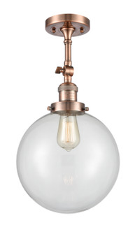 Franklin Restoration One Light Semi-Flush Mount in Antique Copper (405|201FACG20210)