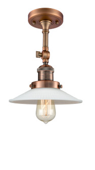 Franklin Restoration LED Semi-Flush Mount in Antique Copper (405|201FACG1LED)