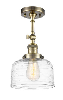 Franklin Restoration One Light Semi-Flush Mount in Antique Brass (405|201FABG713)