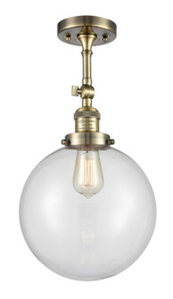 Franklin Restoration LED Semi-Flush Mount in Antique Brass (405|201FABG20210LED)