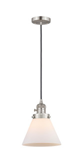 Franklin Restoration One Light Mini Pendant in Brushed Satin Nickel (405|201CSWSNG41)