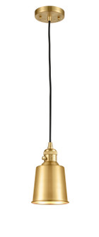 Franklin Restoration One Light Mini Pendant in Satin Gold (405|201CSWSGM9SG)