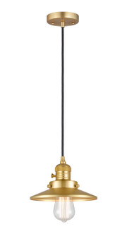 Franklin Restoration One Light Mini Pendant in Satin Gold (405|201CSWSGM4)