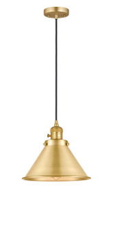 Franklin Restoration One Light Mini Pendant in Satin Gold (405|201CSWSGM10SG)