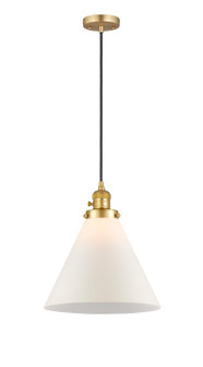 Franklin Restoration One Light Mini Pendant in Satin Gold (405|201CSWSGG41L)