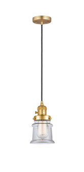 Franklin Restoration One Light Mini Pendant in Satin Gold (405|201CSWSGG182S)