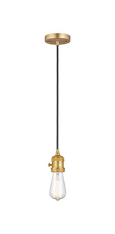 Franklin Restoration One Light Mini Pendant in Satin Gold (405|201CSWSG)