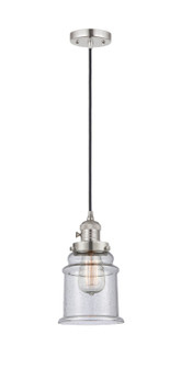 Franklin Restoration One Light Mini Pendant in Polished Nickel (405|201CSWPNG184)