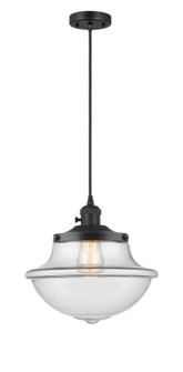 Franklin Restoration One Light Mini Pendant in Matte Black (405|201CSWBKG542)