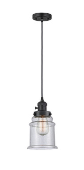 Franklin Restoration LED Mini Pendant in Matte Black (405|201CSWBKG184LED)