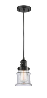 Franklin Restoration LED Mini Pendant in Matte Black (405|201CSWBKG182SLED)