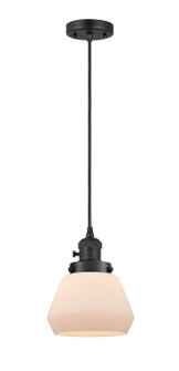 Franklin Restoration LED Mini Pendant in Matte Black (405|201CSWBKG171LED)