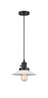 Franklin Restoration One Light Mini Pendant in Matte Black (405|201CSWBKG1)
