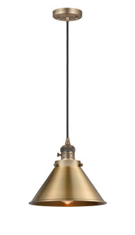 Franklin Restoration One Light Mini Pendant in Brushed Brass (405|201CSWBBM10BB)
