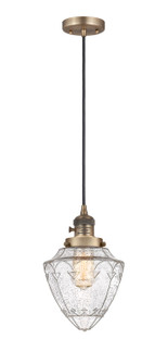 Franklin Restoration One Light Mini Pendant in Brushed Brass (405|201CSWBBG6647)