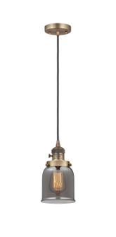 Franklin Restoration One Light Mini Pendant in Brushed Brass (405|201CSWBBG53)