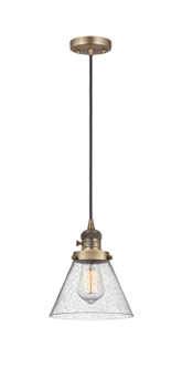 Franklin Restoration One Light Mini Pendant in Brushed Brass (405|201CSWBBG44)