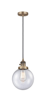 Franklin Restoration One Light Mini Pendant in Brushed Brass (405|201CSWBBG2048)