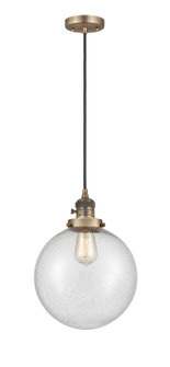 Franklin Restoration One Light Mini Pendant in Brushed Brass (405|201CSWBBG20410)