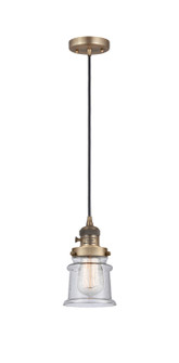 Franklin Restoration One Light Mini Pendant in Brushed Brass (405|201CSWBBG184S)