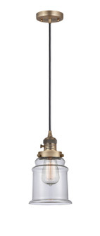 Franklin Restoration LED Mini Pendant in Brushed Brass (405|201CSWBBG182LED)