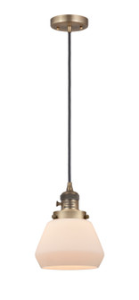 Franklin Restoration One Light Mini Pendant in Brushed Brass (405|201CSWBBG171)