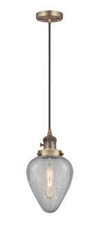 Franklin Restoration One Light Mini Pendant in Brushed Brass (405|201CSWBBG165)