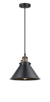 Franklin Restoration One Light Mini Pendant in Black Antique Brass (405|201CSWBABM10BK)