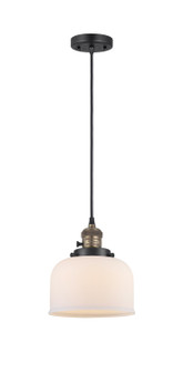 Franklin Restoration One Light Mini Pendant in Black Antique Brass (405|201CSWBABG71)