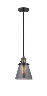 Franklin Restoration LED Mini Pendant in Black Antique Brass (405|201CSWBABG63LED)