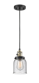 Franklin Restoration One Light Mini Pendant in Black Antique Brass (405|201CSWBABG54)