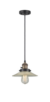Franklin Restoration One Light Mini Pendant in Black Antique Brass (405|201CSWBABG2)