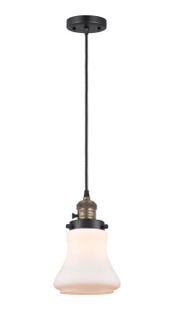 Franklin Restoration One Light Mini Pendant in Black Antique Brass (405|201CSWBABG191)