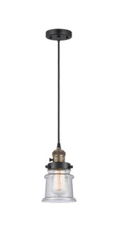 Franklin Restoration LED Mini Pendant in Black Antique Brass (405|201CSWBABG184SLED)