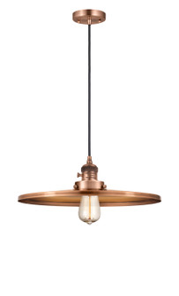 Franklin Restoration One Light Mini Pendant in Antique Copper (405|201CSWACMFRAC16)