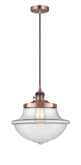 Franklin Restoration One Light Mini Pendant in Antique Copper (405|201CSWACG542)