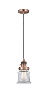 Franklin Restoration LED Mini Pendant in Antique Copper (405|201CSWACG182SLED)