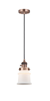 Franklin Restoration LED Mini Pendant in Antique Copper (405|201CSWACG181SLED)