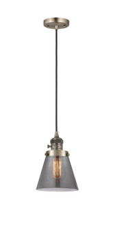 Franklin Restoration One Light Mini Pendant in Antique Brass (405|201CSWABG63)