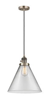 Franklin Restoration One Light Mini Pendant in Antique Brass (405|201CSWABG42L)